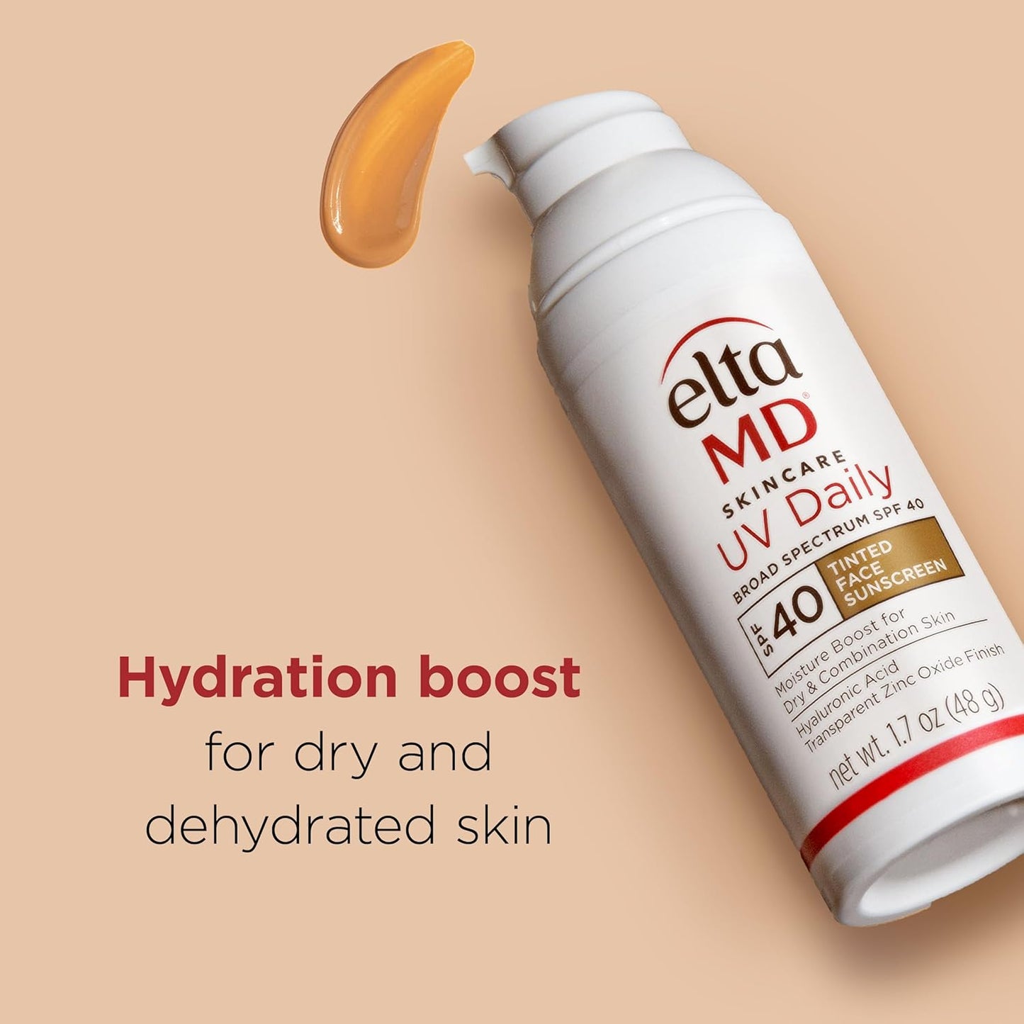 UV Daily SPF 40 Tinted Face Sunscreen Moisturizer, Tinted Moisturizer for Face with SPF, Great for Dry, Combination, and Normal Skin