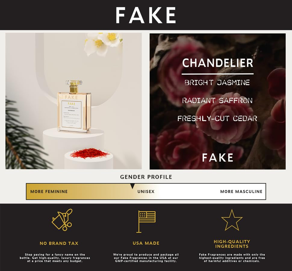 Chandelier | Baccarat Rouge 540 1.7Oz (50Ml) Unisex Fragrance Impression Clone Dupe Copy (1.7 Ounce = 50Ml, Chandelier -> Inspired by MFK Baccarat Rouge 540)