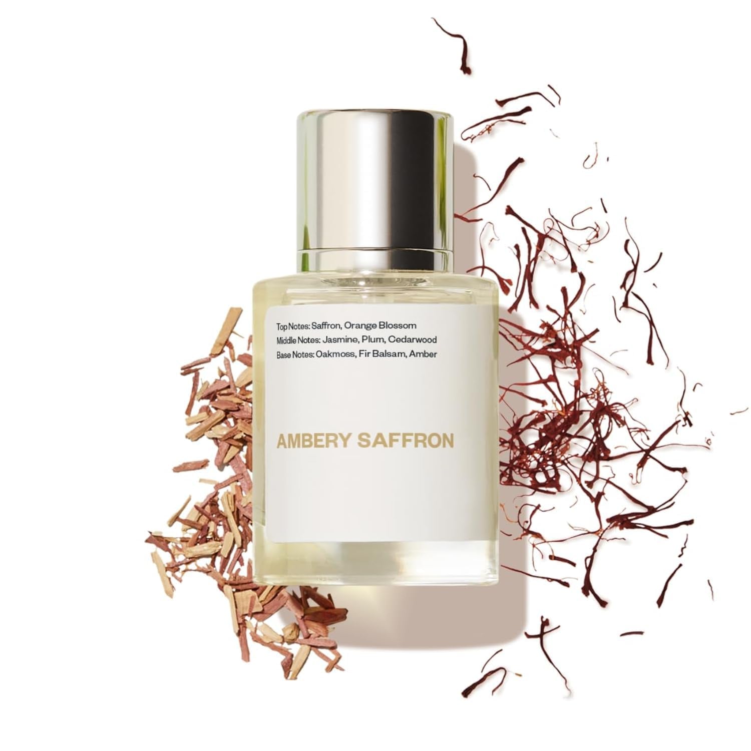 Ambery Saffron Eau De Parfum Inspired by Baccarat Rouge 540 - Vegan, Unisex Perfume Spray, 50Ml